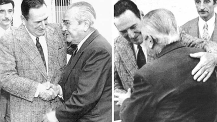 A 50 años del histórico abrazo Perón-Balbín se realizará un conversatorio. 