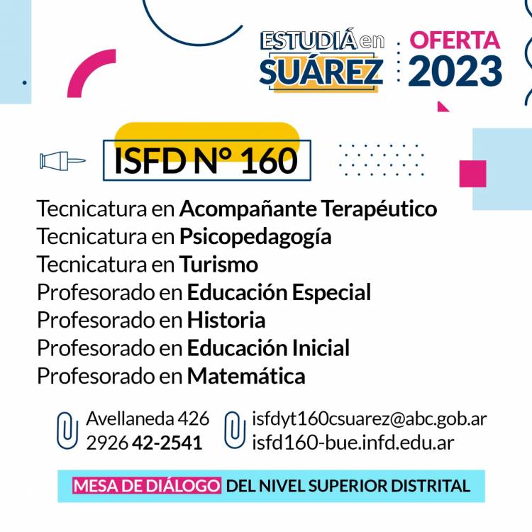 EDUCACION 2023: estudia en Suarez