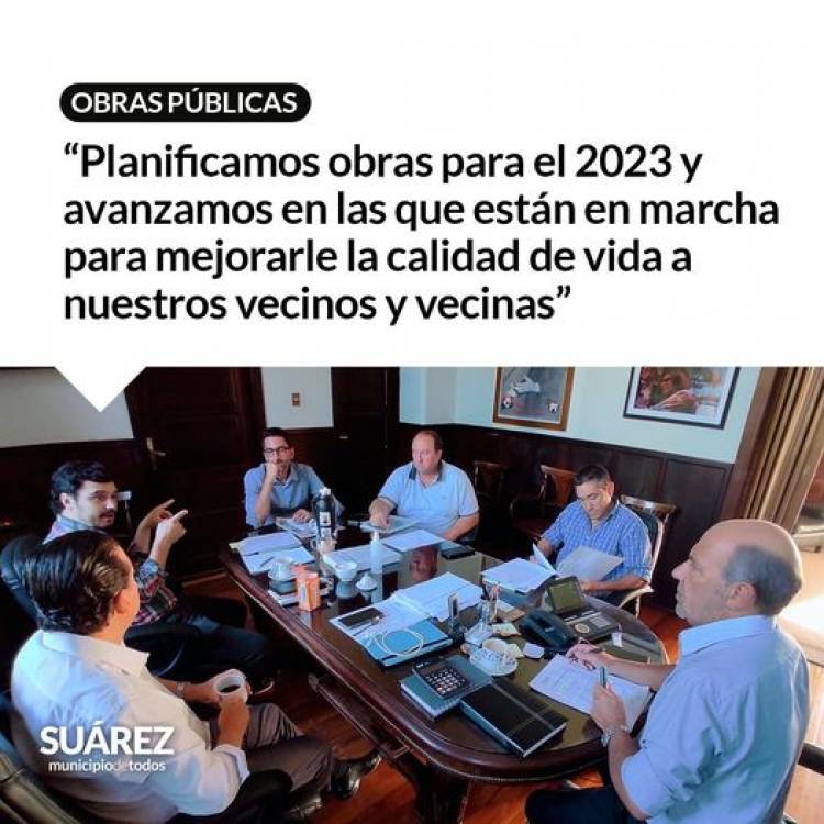 Se mantuvo una reunion planificando obras para el 2023