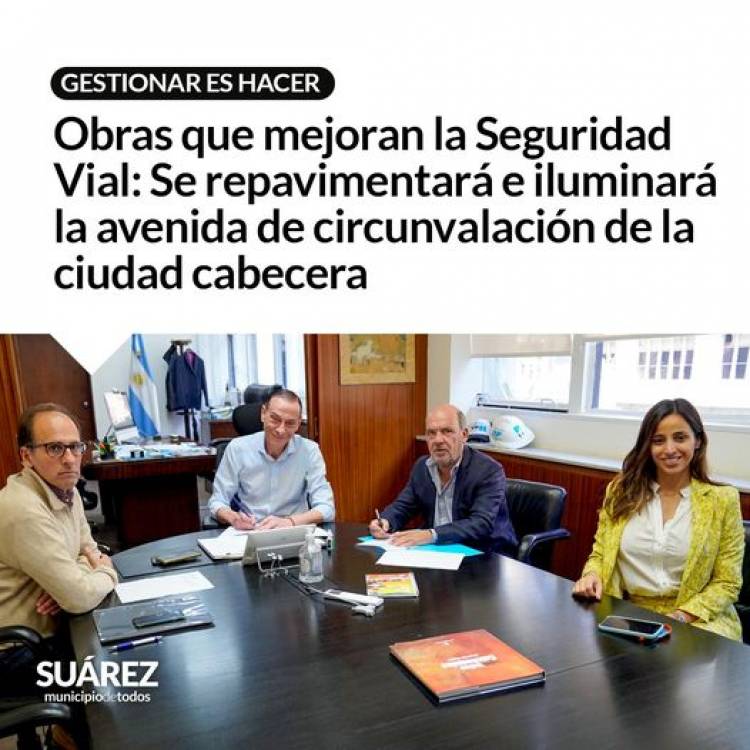 Se repavimentará e iluminará la avenida de circunvalación de la ciudad cabecera