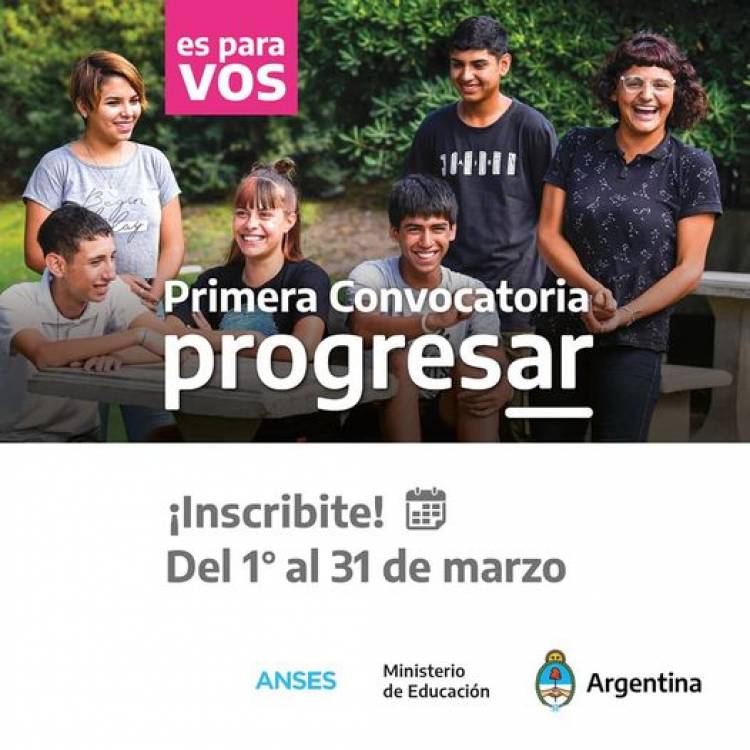 PROGRESAR 2023: abrio la primera inscripcion