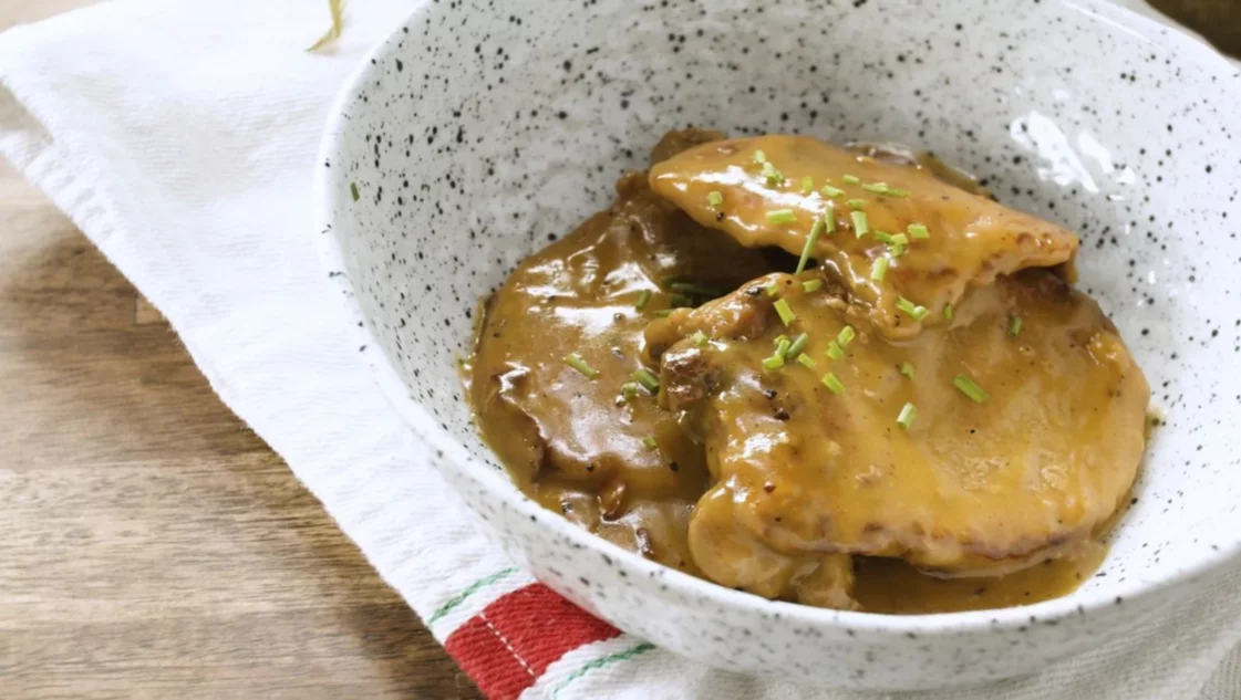 Chuletas de cerdo a la miel mostaza