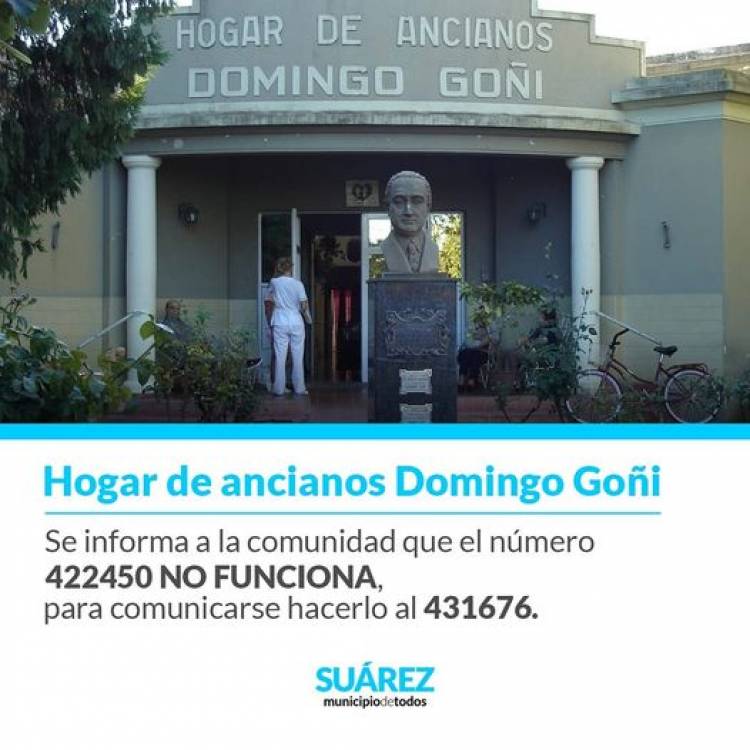 INFORMA: Hogar de Ancianos "Domingo Goñi"