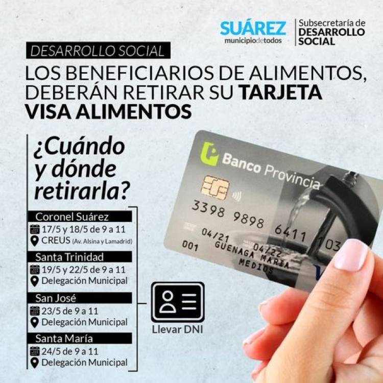 Atención beneficiarios de alimentos de Desarrollo Social 
