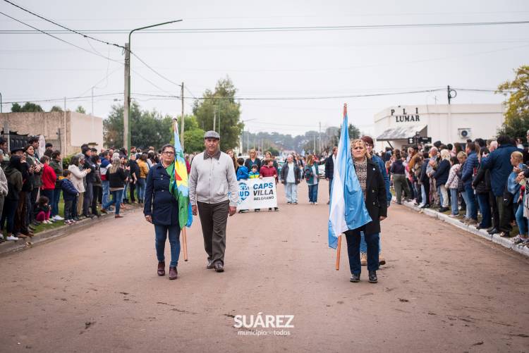 Villa Belgrano: un desfile con fervor patriótico