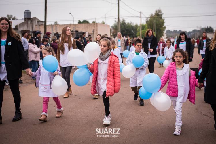 Villa Belgrano: un desfile con fervor patriótico