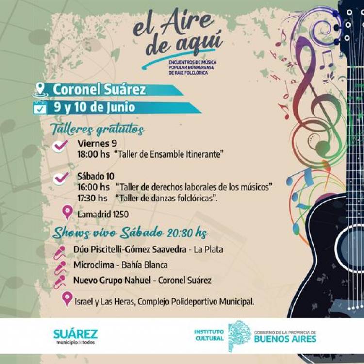 Programa Temporal "El Aire de Aquí" 2023 llega a Coronel Suárez