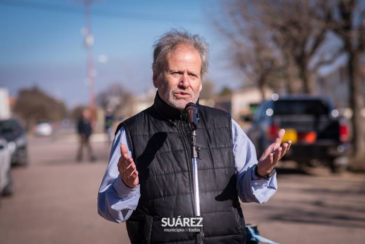 Huanguelén: Obra de cloacas en barrio San José