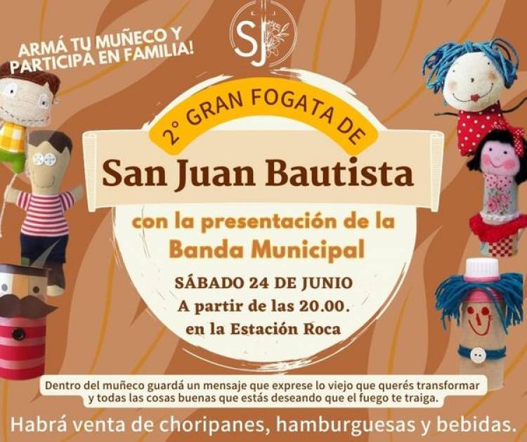 “Se viene la 2da. Gran Fogata de San Juan Bautista”