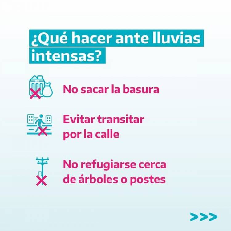 Como actuar frente a lluvias intensas