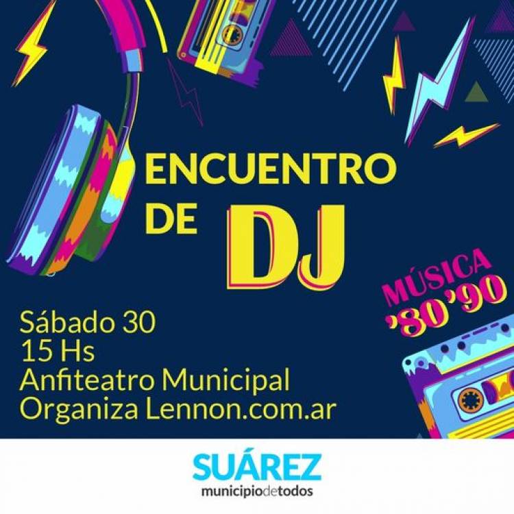 Encuentro de Dj en el Anfiteatro Municipal para revivir la música de los ’80 y ‘90