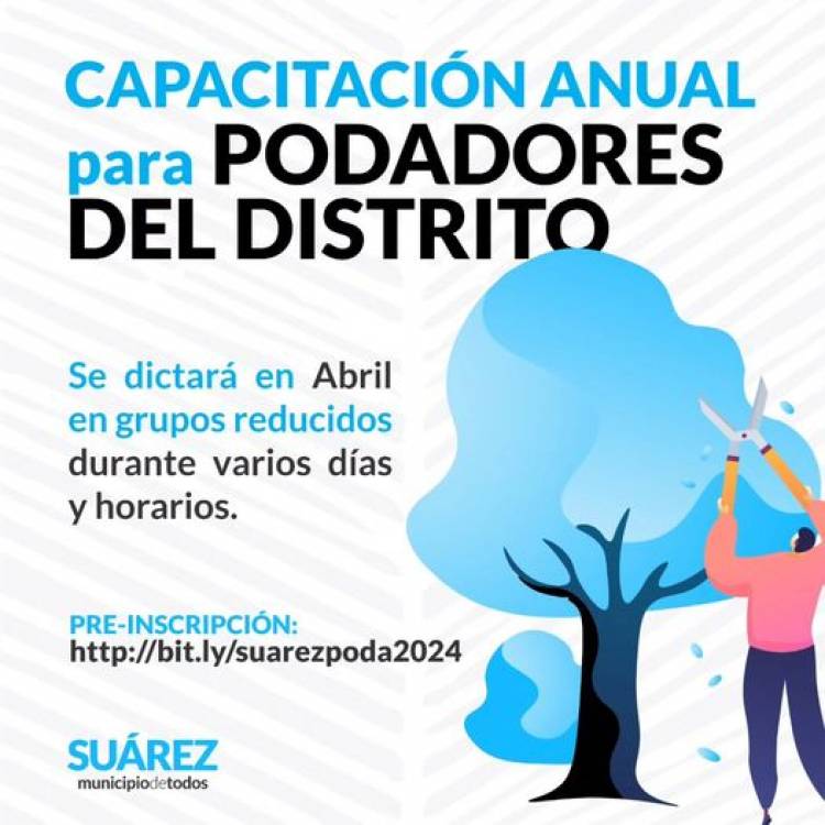 Capacitación anual para podadores del distrito 2024