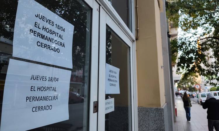 Hospitales privados cierran sus puertas por 24 horas