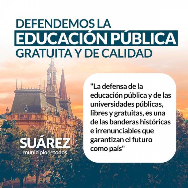 Defendemos la Eduación Pública gratuita y de calidad