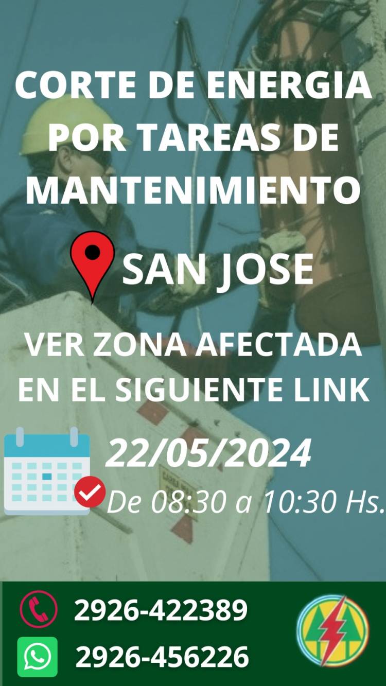 CORTE DE ENERGIA en pueblo San Jose