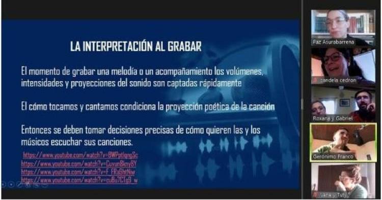 Se realizó el primer Encuentro/Taller de grabación de canciones para músicos de Coronel Suárez
