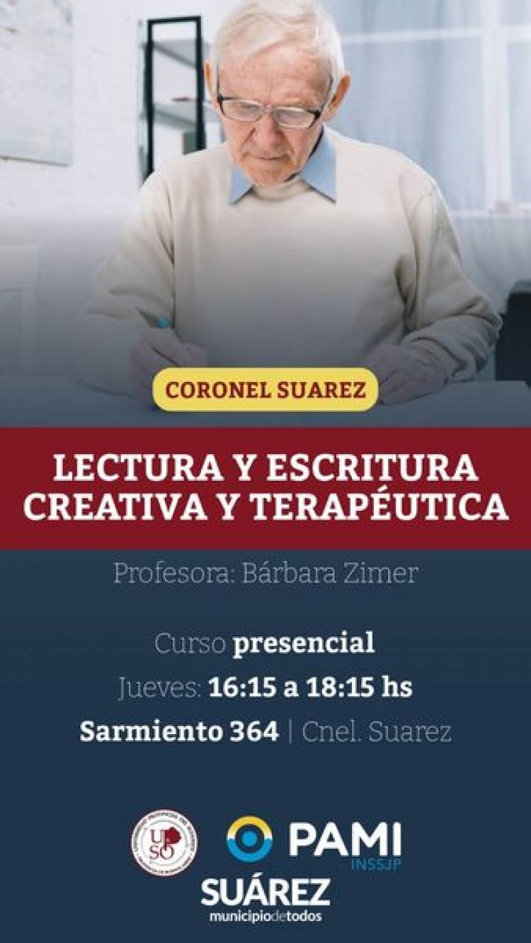 ABIERTA LA INSCRIPCIÓN AL TALLER DE LECTURA Y ESCRITURA CREATIVA Y TERAPÉUTICA
