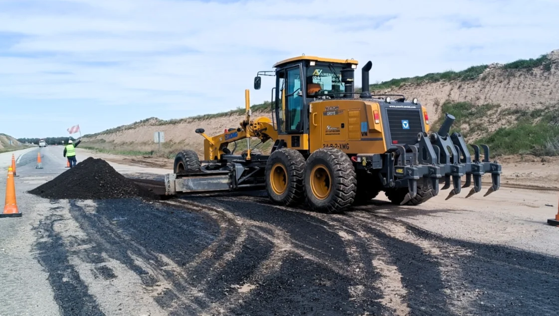 Realizan mejoras en la ruta nacional 33, cerca de Bahía Blanca