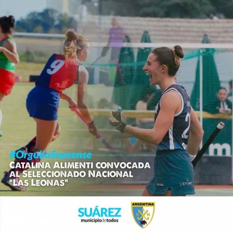 ¡Orgullo Suarense!: Catalina Alimenti convocada al Seleccionado Nacional "Las Leonas"