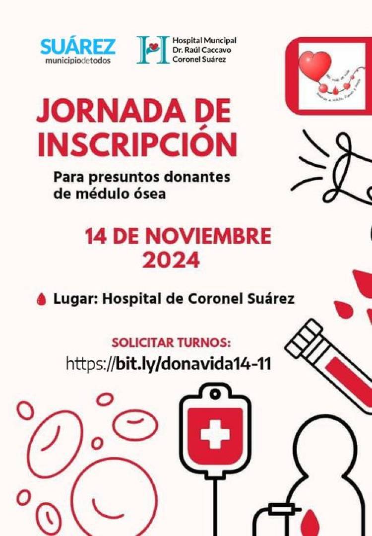 ¡Sumate a la Campaña de Donación de Sangre y Compatibilidad para Donación de Médula Ósea! 
