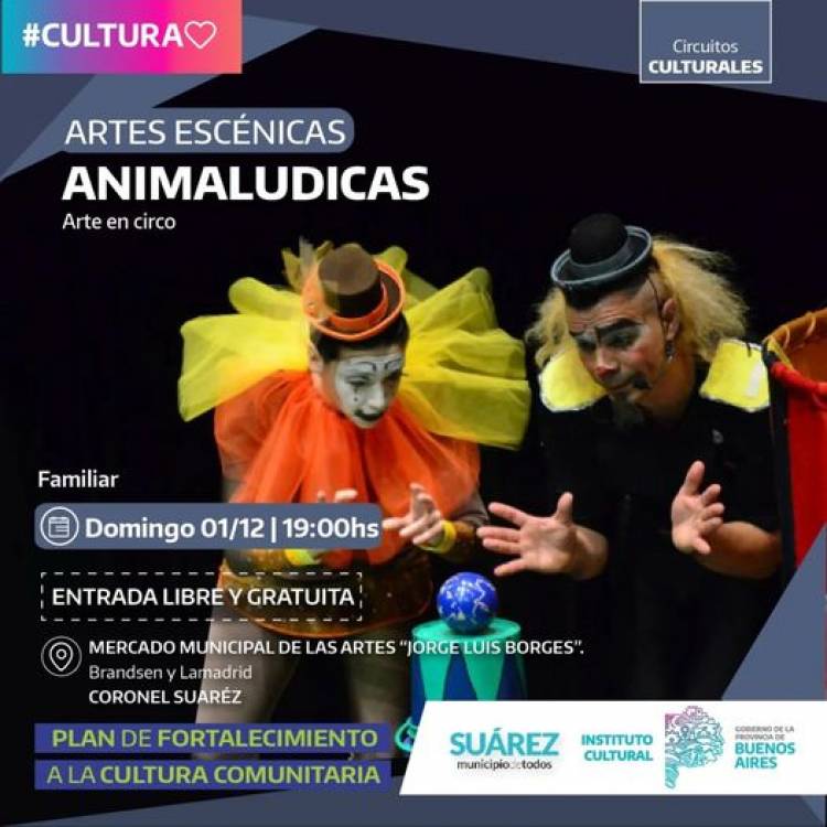 "Animalúdicas": Una tarde mágica para toda la familia en Coronel Suárez