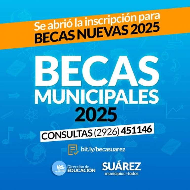 Inscripción para nuevas becas municipales 2025