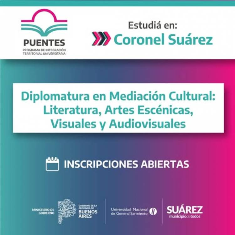 Estudia en Coronel Suárez: "Diplomatura en mediación cultural"