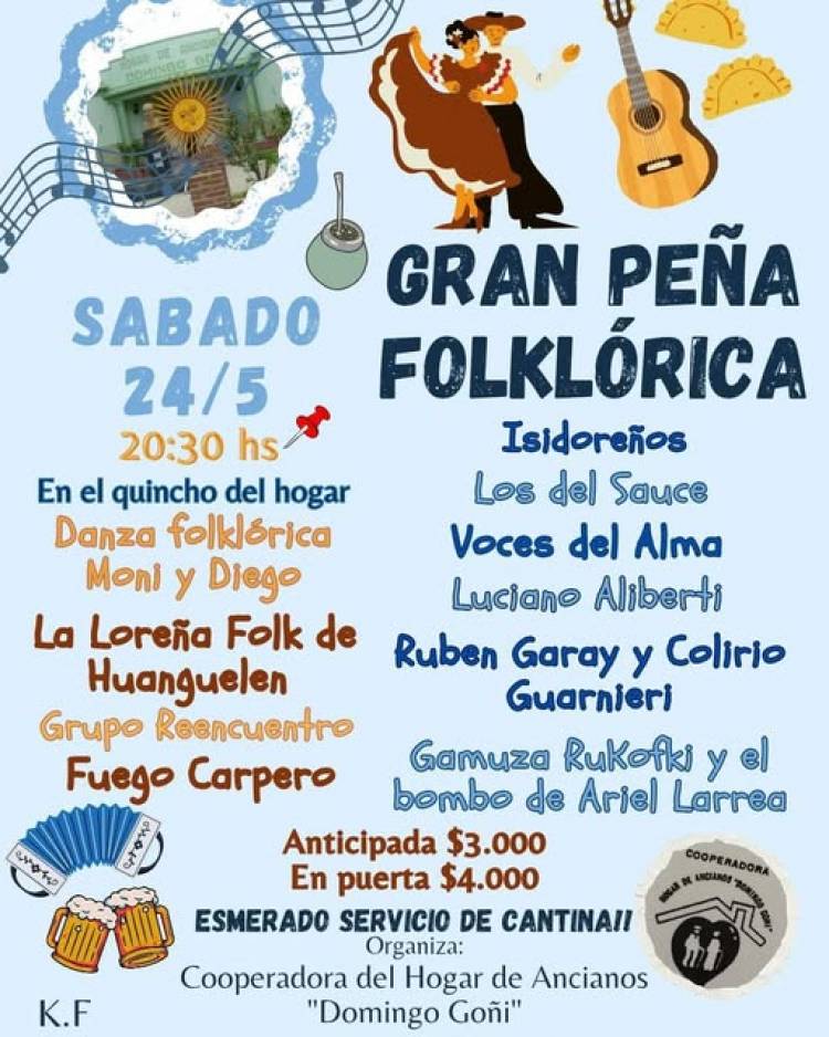 Gran Peña Folclórica en el Hogar de Ancianos