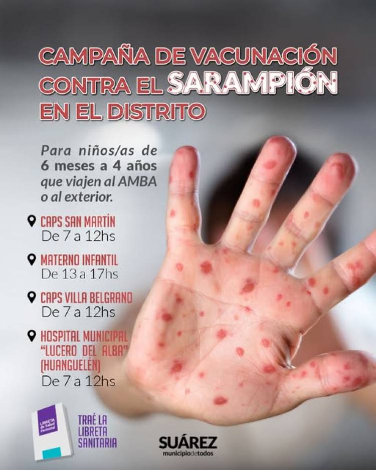 Campaña de Vacunación contra el Sarampión en el distrito