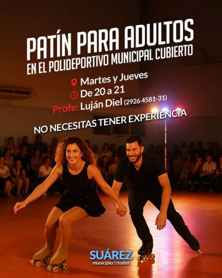 PATÍN PARA ADULTOS en el Polideportivo Municipal Cerrado