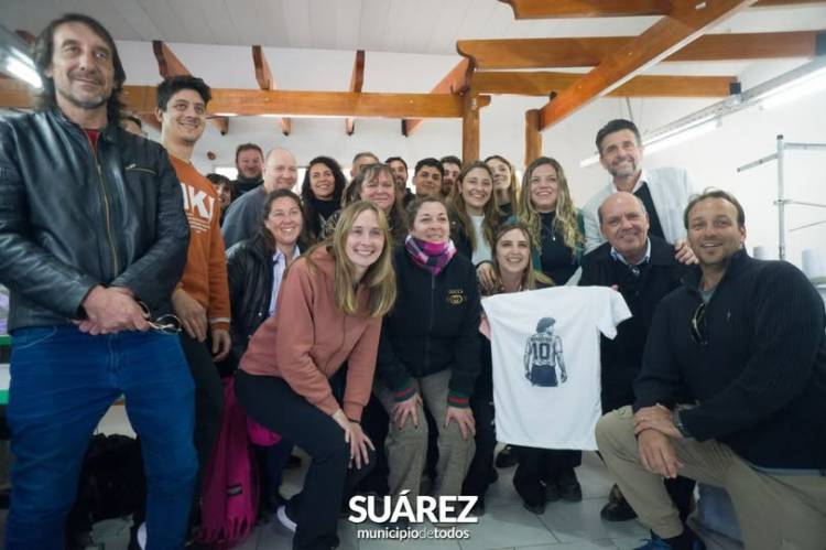 Ricardo Moccero junto a funcionarios provinciales acompañando el empleo, la producción y el futuro para Coronel Suárez