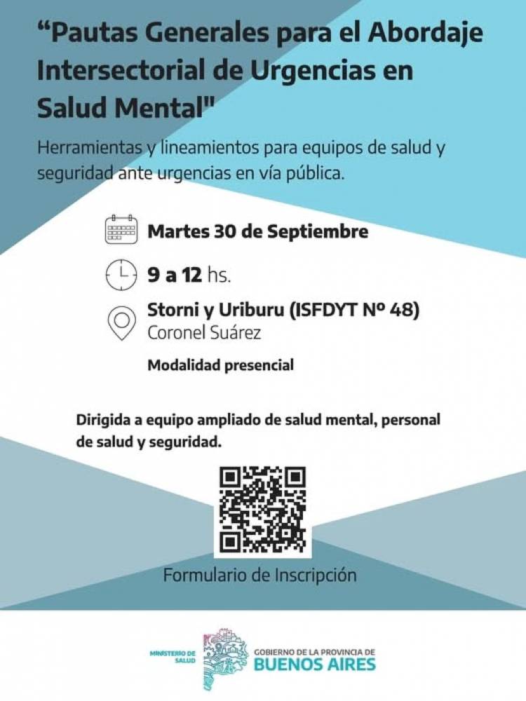 Invitación a Jornada de Salud Mental