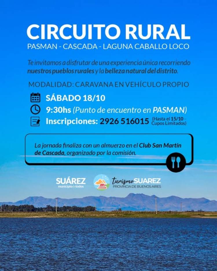 Circuito Rural Pasman – Cascada – Laguna Caballo Loco
