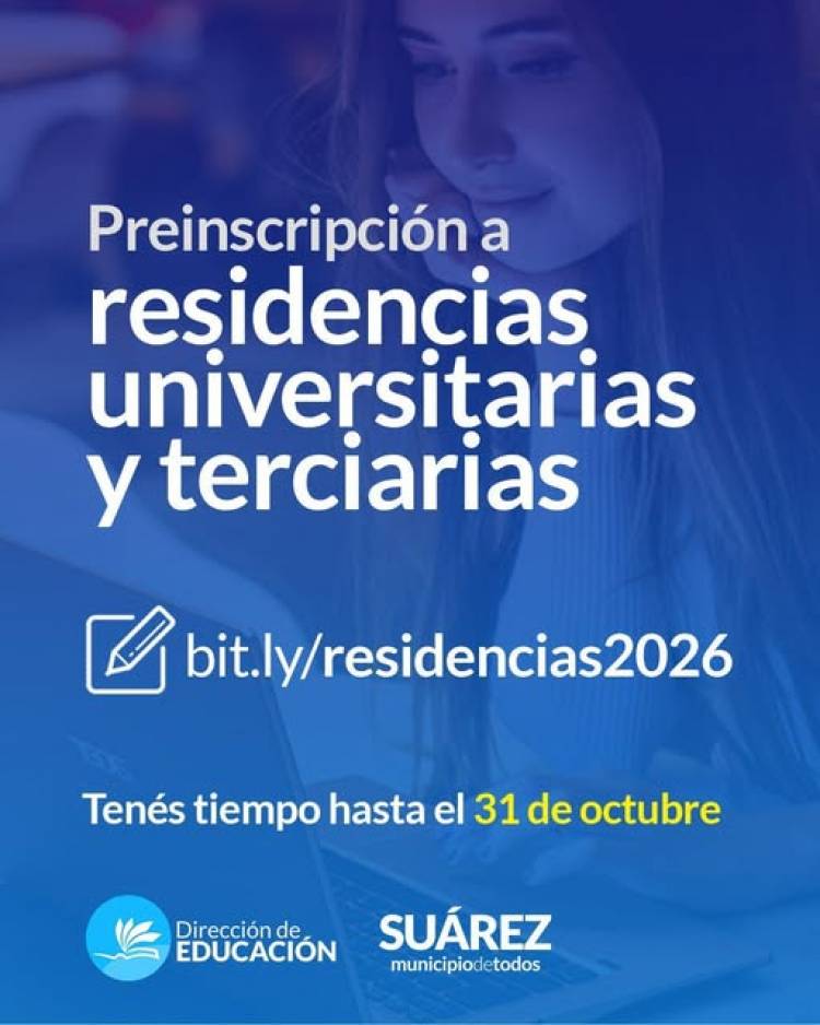 Convocatoria a inscripción para las Residencias Municipales