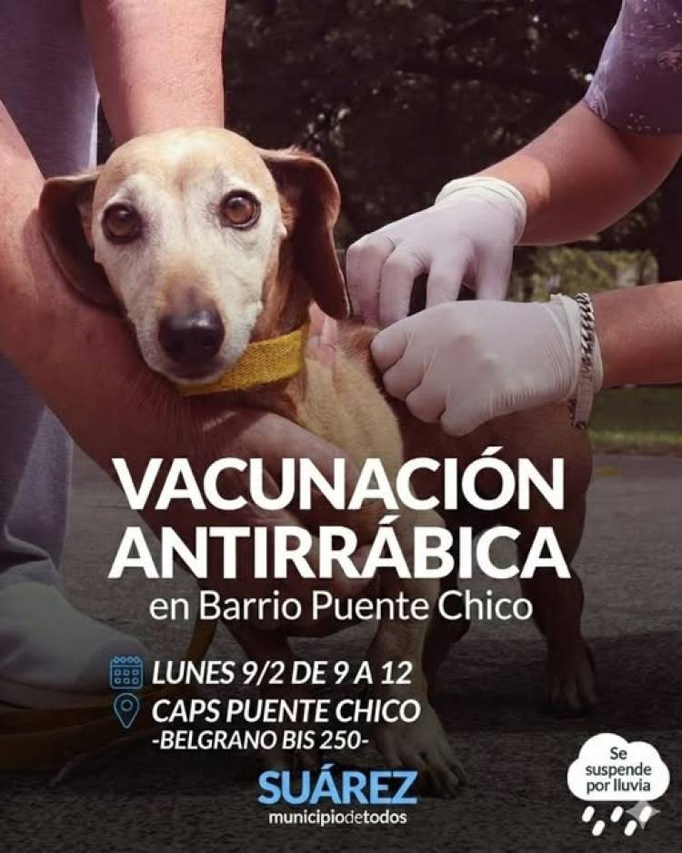 Campaña de Vacunación Antirrábica en Barrio Puente Chico