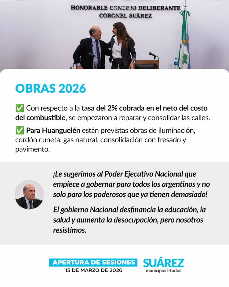En Suárez no frenamos: aún en tiempos difíciles trabajamos para todos nuestros vecinos