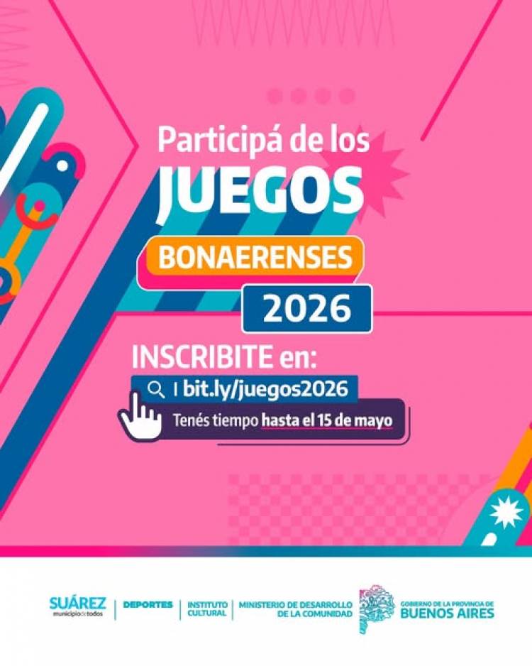 ¡Ya podés inscribirte a los Juegos Bonaerenses 2026!