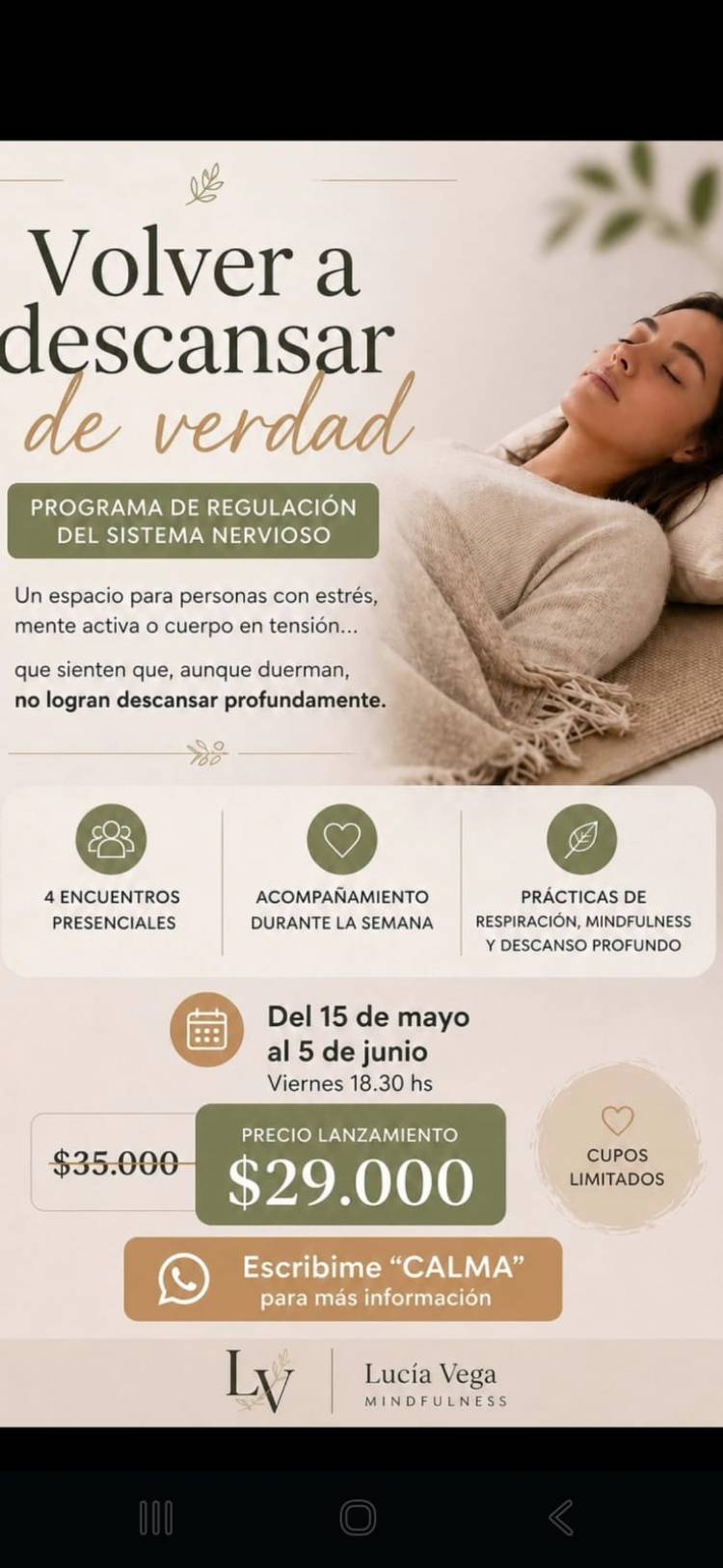 “El descanso es un mecanismo muy sofisticado”
