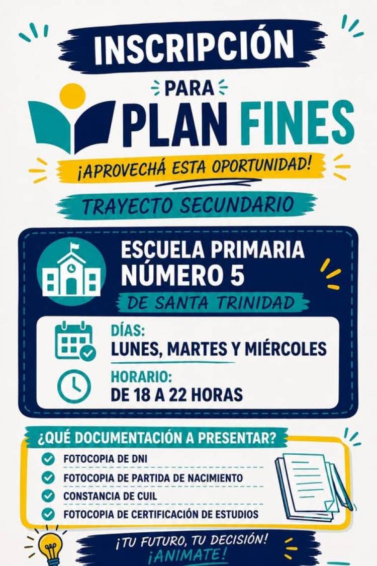 ¡Inscripciones abiertas para Plan FinEs!