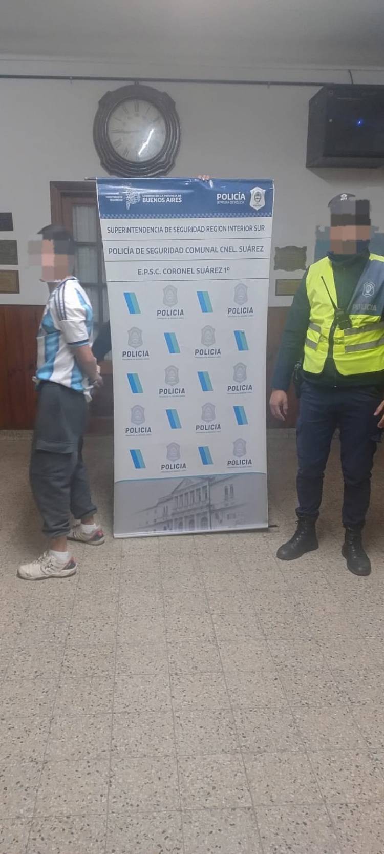 La jefatura de policia de seguridad comunal de Coronel Suarez informa