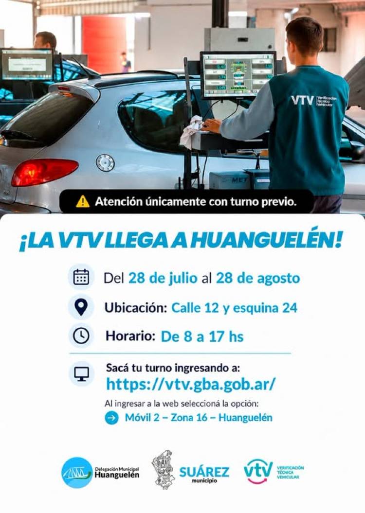 ¡La VTV llega a Huanguelén!
