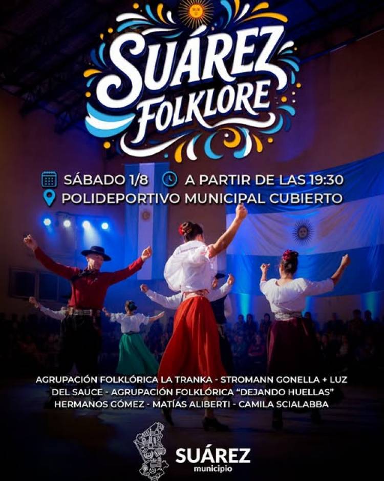 Llega la 1° edición de Suárez Folklore | Nuestra identidad, en una sola noche