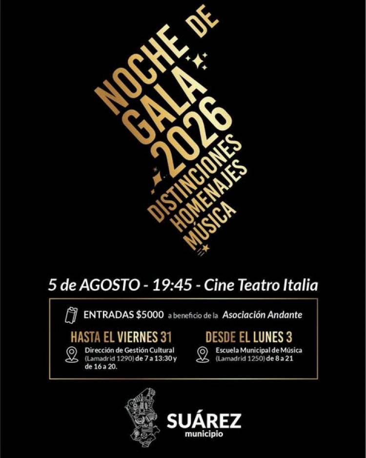 Noche de Gala 2026: ya están a la venta las entradas para la gran celebración de nuestra identidad