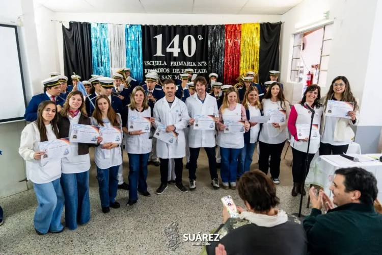 Pueblo San José celebró con orgullo los 140 años de la Escuela Primaria N° 3